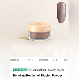NEW SASSY SAINTS NAIL DIP POWDER beguiling bombshell